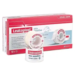 Leukoplast Skin Sensitive BSN met beschermring | 2,50 cm x 1,00 m | 120 Stück